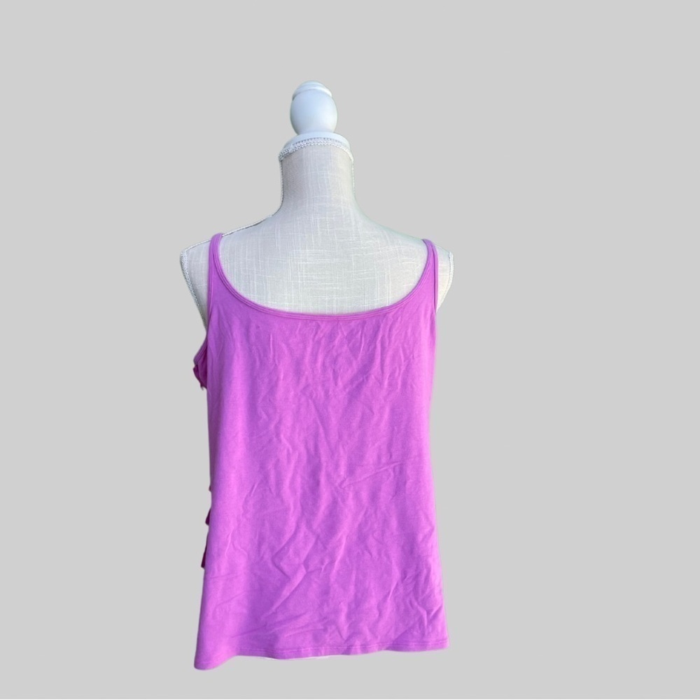 Purple Ombré Ruffle Layer Cami - Picture 4 of 4